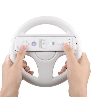 Comando Volante Mario Kart corrida V-REEL para Nintendo Wii - Branco - 1