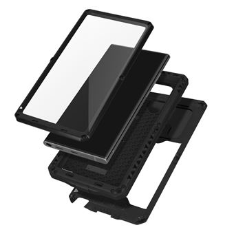 Capa Inteira Avizar Para Galaxy S22 Ultra Anti-Choque Com Suporte Com Normas Ip54 Preto - 1