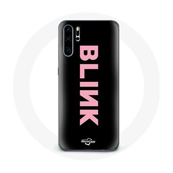 Capa Maniacase para Huawei P30 Blink Fandom Pretorosa Logotipo Rosa Fundo Preto - 1