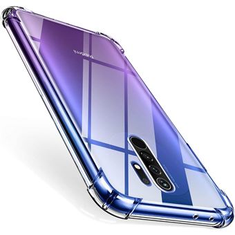 Capa em Silicone Anti-Choque Yiou para Xiaomi Redmi 9 | Cantos Reforçados - Transparente - 1