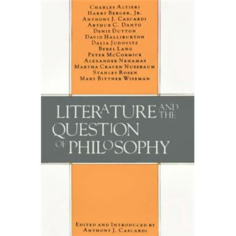 Literature and the Question of Philosophy - Paperback - 1989 - 1