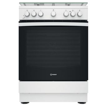 Fogão Indesit IS67M5PCB/FR/1 | 60 cm | 4 Zonas | A | Branco - 1
