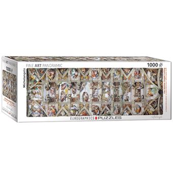 Puzzle Panorama Eurographics Capela Sistina | 1000 Peças - 1