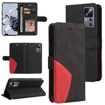Capa Flip FLOODKING para Samsung Galaxy Xiaomi 12T/12T Pro | Couro | Porta-Cartões | Preto - 1
