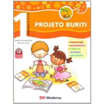 Projeto Buriti Integrado. 1º Ano - Parte 2. Unidades De 4 A 9 - 1