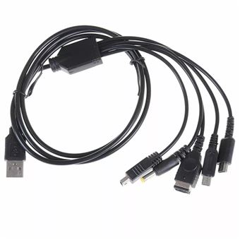 Cabo de Carregamento Rápido 5 em 1 USB Orysin | Compatível com 3DS, NDS, Wii U, PSP e GBA - 1