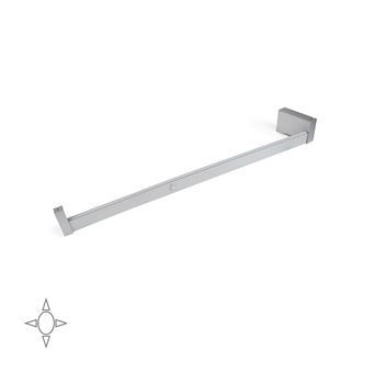 Varão de Roupeiro Emuca Castor com Luz Led | Regulável 408-558 mm | Sensor de Movimento | Alumínio | Anodizado Mate - 1