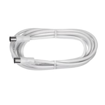 cabo coaxial Axing BAK15090  1,5 m IEC Branco - 1