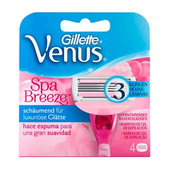 Lâminas Gillette Venus Spa Breeze Recarga 4 Unidades - 1