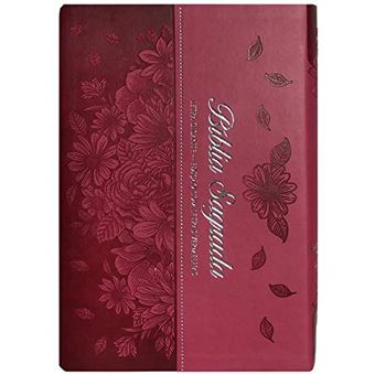 Bíblia Sagrada Letra Gigante ÀNdice Capa Couro Sintético Pink: Almeida Revista e Corrigida (ARC) Letra Vermelha - 1