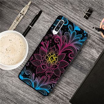 Capa Magunivers para Samsung Galaxy A50 e TPU Impressão Padrão Teste Padrão de Flores
