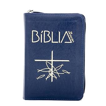Bíblia De Aparecida Bolso Zíper Azul - 1