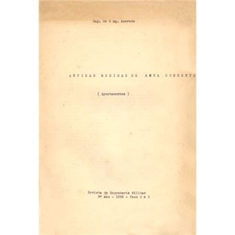 Antigas medidas de agua corrente. - 1