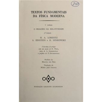Textos fundamentais da física moderna. - 1