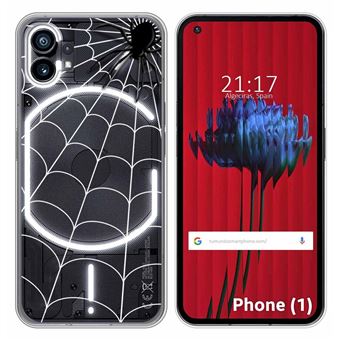 Capa Tumundosmartphone de silicone transparente para nada telefone 1 desenho desenhos de aranha - 1