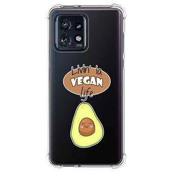 Capa Tumundosmartphone de silicone anti-choque para Motorola Edge 40 Pro 5G design Vegan Life desenhos - 1