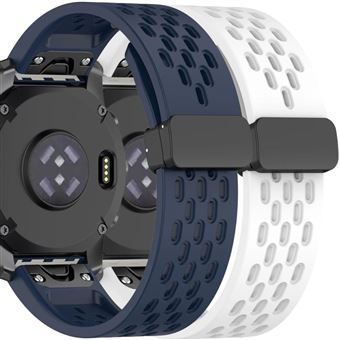 Pack 2x Bracelete Antiimpacto SnapFlow para Garmin Fenix 8 Pro Azul e Branco - 1