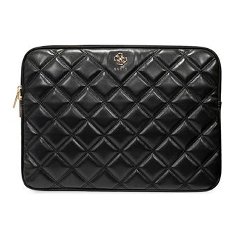 Mala para PC de 13 / 14 " Guess | almofadada com logótipo 4G | 36x24x1cm | Preto - 1