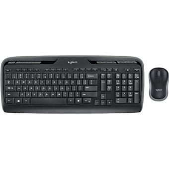 Teclado Wireless + Rato Logitech Wireless Combo MK330 | Idioma: Inglês UK | Preto - 1