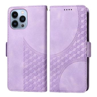 Capa FLOODKING para iPhone 12 Pro Max | Design Acolchoado | Couro PU Premium | Roxo - 1