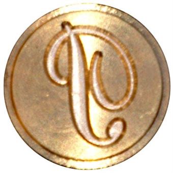 Sinete Torrejano Letra P com Cabo de Madeira Pasi100500/P - 1