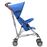 Carrinho de Bebé vidaXL Dobrável Azul Aço_3