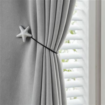 Amarra Magnética de Cortina BOD HOME | 1 Peça | com Estrela-do-mar Prata - 1