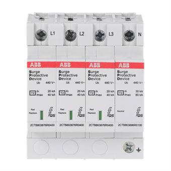 Estabilizador de Corrente ABB OVR T2 3N 40-440 P QS | Cinzento - 1