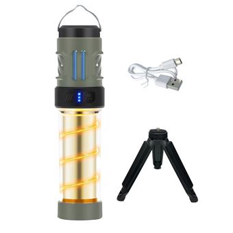 Lanterna CHRONUS | recarregável | repelente de mosquitos | 3 em 1 | citronela | 30 pés | IPX5 | Verde - 1