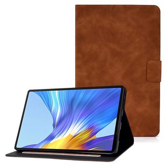 Capa PU magnético com suporte e suporte de cartão Magunivers para Huawei MatePad 10.4 (2020)/(2022)/Honor V6 - Castanho - 1