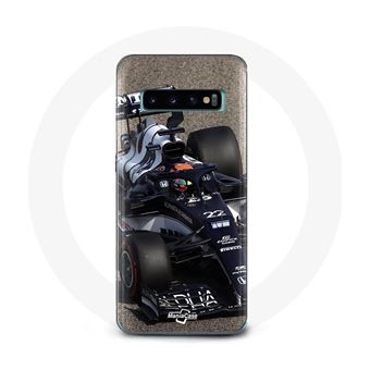 Capa Maniacase para Samsung Galaxy S10 Fórmula 1 Yuki Tsunoda Piloto de Corrida de F1 Azul - 1