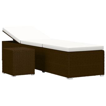 Cadeira de Jardim VidaXL 46226 | Castanho, Creme, Branco - 1