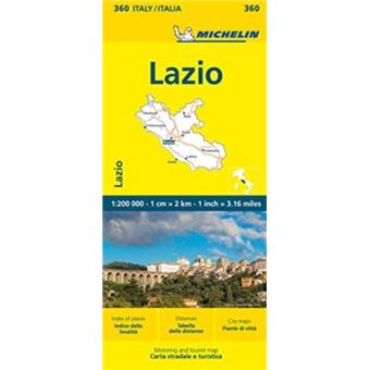 Lazio  Michelin Local Map 360 - 1