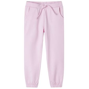 Calças de fato de treino para criança vidaXL |  rosa-claro 128 | 7 a 8 anos - 1
