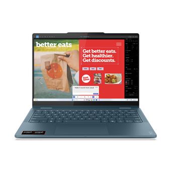 Computador Portátil Híbrido 2 em 1 Lenovo Yoga 7 2-in-1 14AKP10 Copilot+ PC | 14'' | AMD Ryzen AI 7 350 | Radeon 860M | 32 GB | SSD 1TB - 1