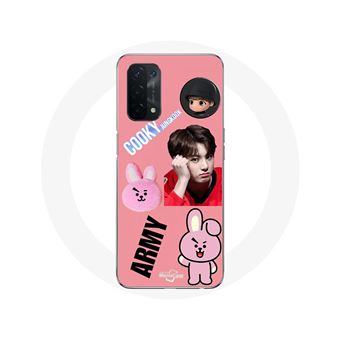 Capa Maniacase para Oppo A74 5G com BT21 Cooky, um personagem criado pelo BTS, especialmente por Jungkook, para os fãs do ARMY - 1