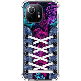 Capa Tumundosmartphone de silicone anti-choque para Xiaomi Mi 11 5G design tênis 07 desenhos - 1