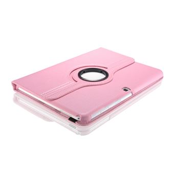 Capa PU de Couro rotativo de 360° WISETONY para Samsung Galaxy Tab 4 T530/T531 10.1' Rosa - 1