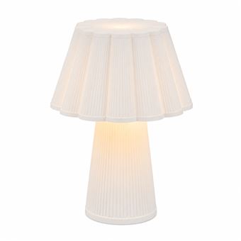 Candeeiro de Mesa Plissado Bellatonni | 24 cm | Branco - 1