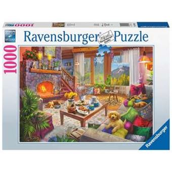 Puzzle Ravensburger Cidade Cozy Cabin | 1000 Peças - 1