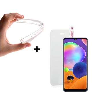 Capa Silicone Auritel + Película para Samsung Galaxy A31