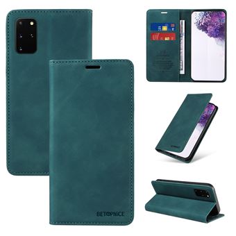Capa FOXDOCK para Samsung Galaxy S20 Plus | Bloqueio RFID | TPU | Aba/Detalhes em Pele Sintética | Compartimentos para cartões | Verde - 1