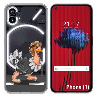 Capa Tumundosmartphone de silicone transparente para nada telefone 1 desenho desenhos de avestruz - 1