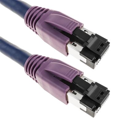 Cabo de rede ethernet Cat.8 40GBase-T 40GB RJ45 S/FTP 5 m patch cord di  categoria 8 - Cablematic