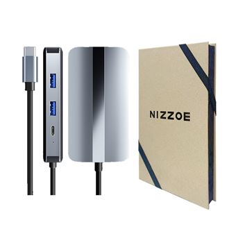 Adaptador Hub 7 em 1 Nizzoe Type C para VGA HDMI USB-C 3.5mm - 1