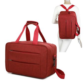 Mala de Cabine RAYKONG Ryanair | Convertível em Mochila | 40x20x25cm | 20L | Vermelho - 1