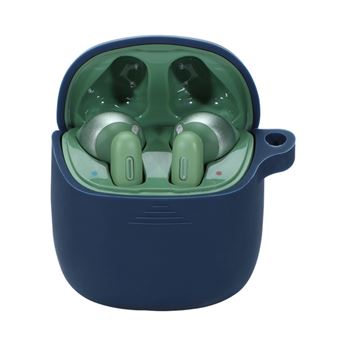 Capa Silicone rígido com Fivela Anti-perda Azul Escuro para JBL TUNE220TWS - 1