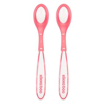 Colher sensível ao Calor 2pçs Kikka Boo Boo Rosa - 1