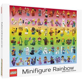 Lego Minifigure Rainbow 1000Piece Puzzle - 1