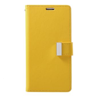 Capa Magunivers PU rico diário amarelo para Samsung Galaxy S10